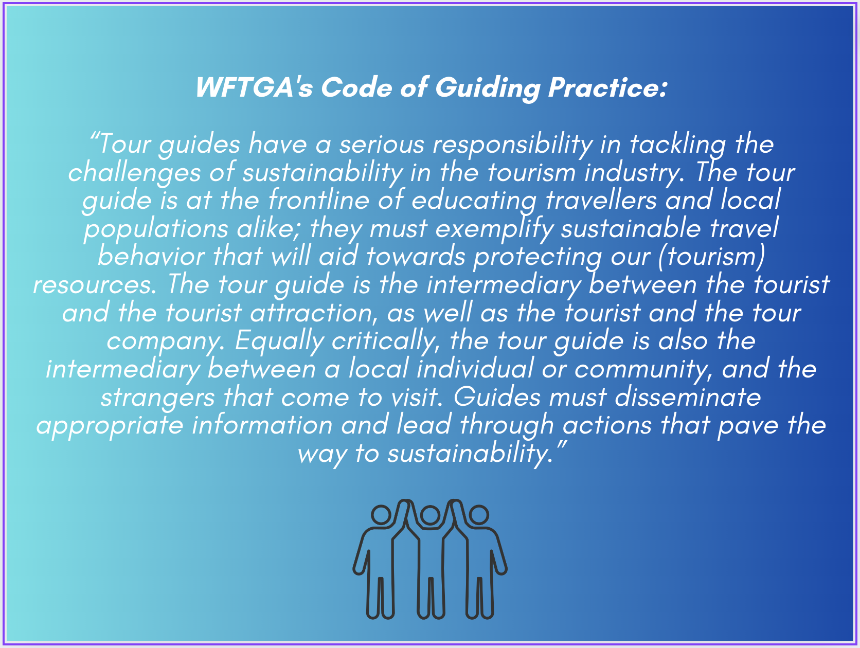 Chapter 2: Exploring the Types of Tour Guides – Responsible Tour Guiding